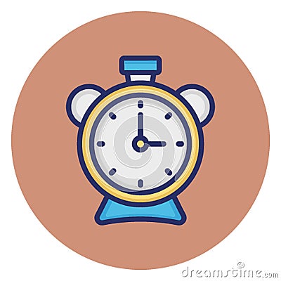 Alarm, alarm clock Vector Icon which can easily edit Vector Illustration