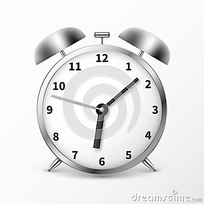 Alarm clock with bells, ringing timer vector illustration Vector Illustration