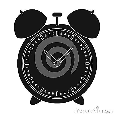 Alarm clock for early Wake up to school. Watch so as not to be late for school .School And Education single icon in Vector Illustration