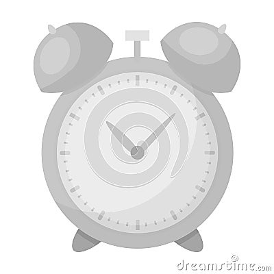 Alarm clock for early Wake up to school. Watch so as not to be late for school .School And Education single icon in Vector Illustration
