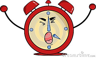 Alarm clock its time to wake up Stock Photo