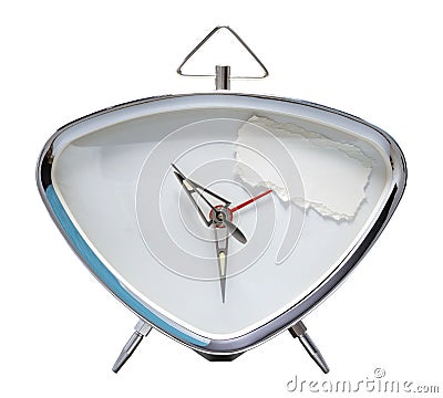 Alarm clock set with copy space for your text, such as a deadline, reminder, list item or any scheduled event Stock Photo