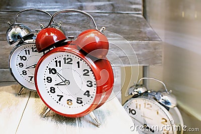 Alarm clocks Stock Photo