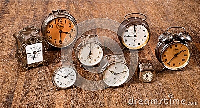 Alarm clocks Stock Photo