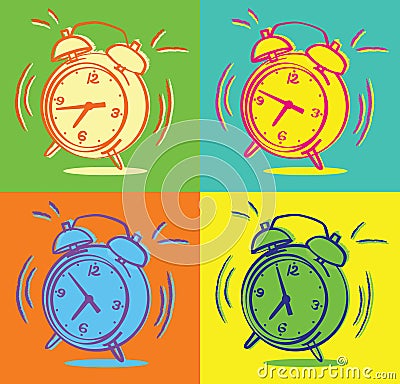 Alarm clocks vector Vector Illustration