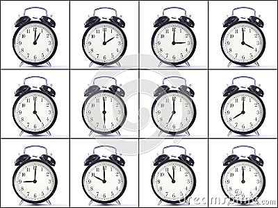 Alarm clocks Stock Photo