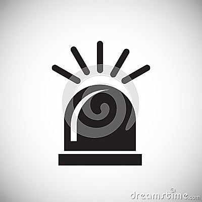 Alarm flasher on white background Vector Illustration