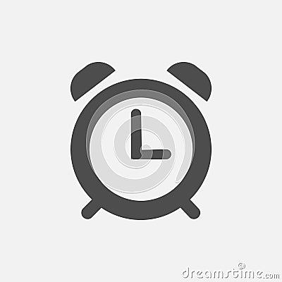 Alarm icon vector. Isolated clock icon vector design Vector Illustration