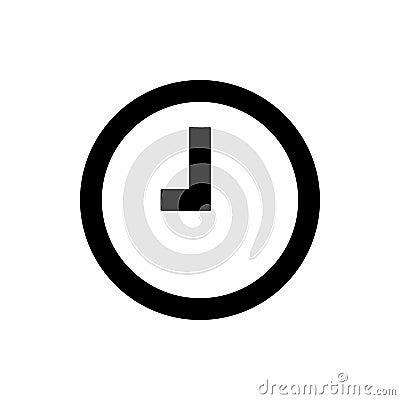 alarm later icon. Element of web icon for mobile concept and web apps. Thin line alarm later icon can be used for web and mobile Stock Photo