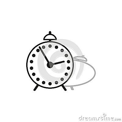 Alarm sign. Clock icon. Vector illustration. EPS 10. Vector Illustration