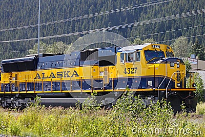 Alaska Coastal Classic Train Editorial Stock Photo