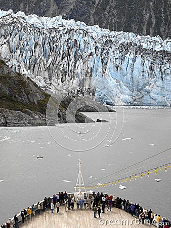 Alaska - Cruise Ship - Margerie Glacier Editorial Stock Photo