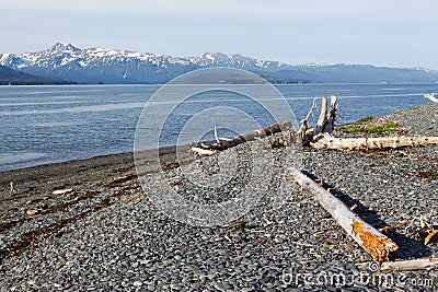 Alaska - End of the Homer Spit Stock Photo