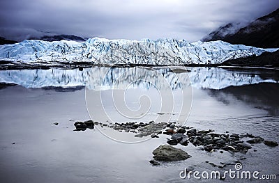 Alaska Glacier Lakes Stock Photo