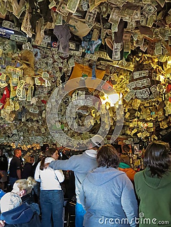 Alaska - Homer Salty Dog Saloon Inside Money Shot Editorial Stock Photo