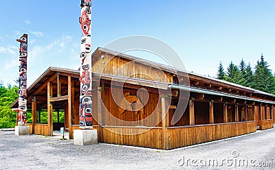 Alaska Icy Strait Point Cultural Center Community House Editorial Stock Photo