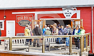 Alaska Icy Strait Point Snack Bar Editorial Stock Photo