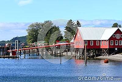 Alaska Icy Strait Point Welcome Center Editorial Stock Photo