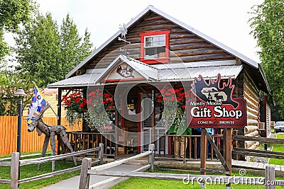 Alaska Mostly Moose Gift Shop Talkeetna Editorial Stock Photo