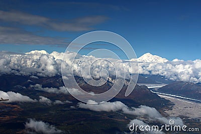 Alaska, Mount Denali formerly Mount McKinley Stock Photo