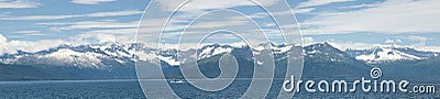 Alaska prince william sound panorama Stock Photo