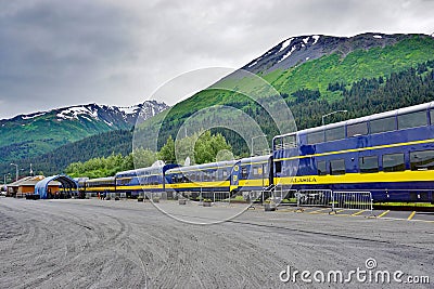 The Alaska Railroad Editorial Stock Photo