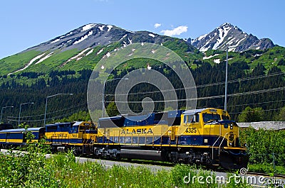 Alaska railway system Editorial Stock Photo