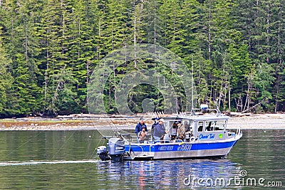 Alaska Salmon Charter Fishing Boat Ketchikan Editorial Stock Photo