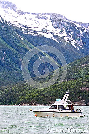 Alaska Skagway Salmon Fishing Boat Editorial Stock Photo