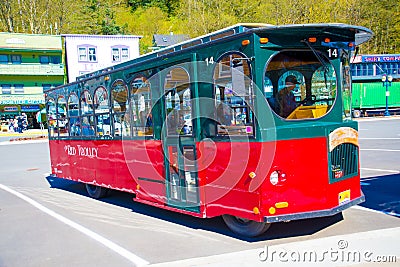 Alaska - Tour Bus Editorial Stock Photo