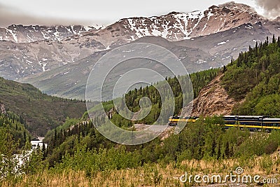 Alaska Train Stock Photo