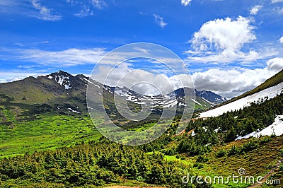 Alaskan mountain views Stock Photo