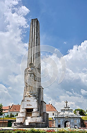 Alba Iulia Obelisk Stock Photo