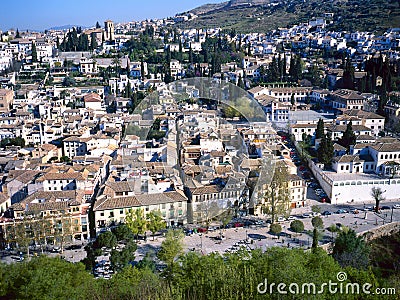 Albaicin in Granada,Spain Stock Photo