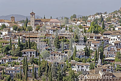 Albaicin, granada, Spain Editorial Stock Photo