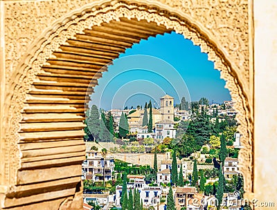 Albaicin medieval quarter,Granada, Spain Stock Photo