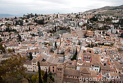 Albaicin neighborhood view Stock Photo