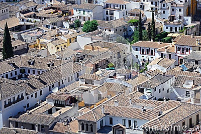 The Albaicin quarter of Granada. Stock Photo