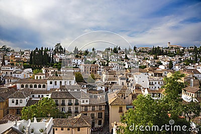 The Albaicin quarter of Granada Stock Photo