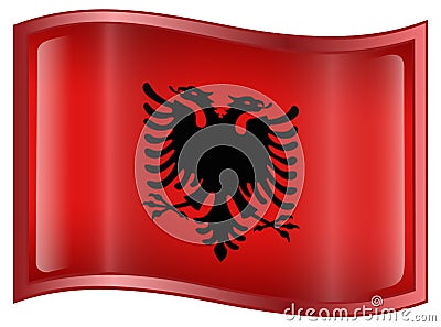 Albania Flag Icon Vector Illustration