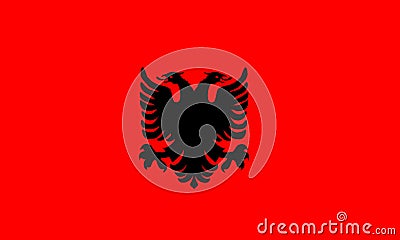 Albania flag vector. Illustration of Albania flag Vector Illustration