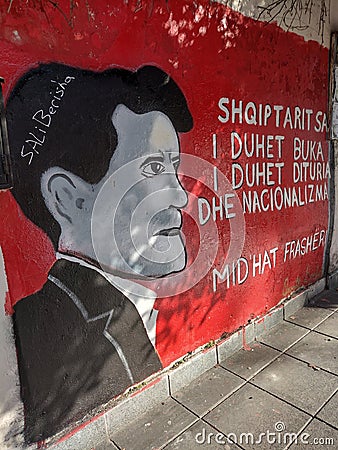 Albanian Street Art, city of Dürres (Durazzo, Albania, Europe) Editorial Stock Photo