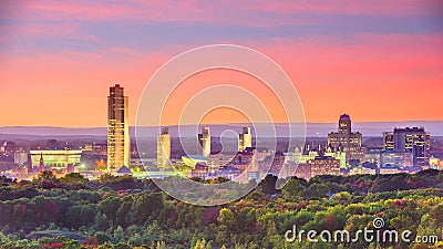 Albany, New York, USA skyline Stock Photo