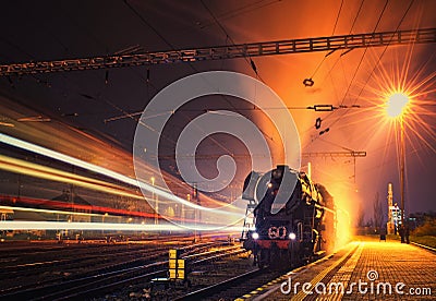 Albatros steam locomotive Editorial Stock Photo