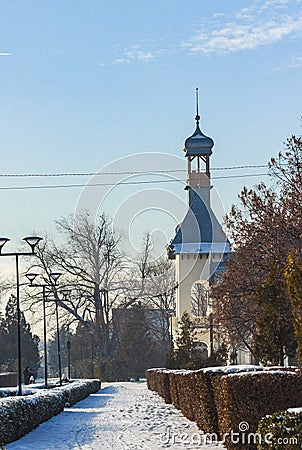 Albatros Villa, Alexandru Marghiloman Park - Buzau Stock Photo