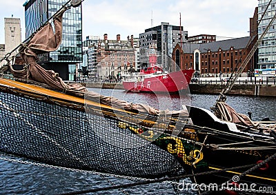 Albert Dock, Liverpool Stock Photo