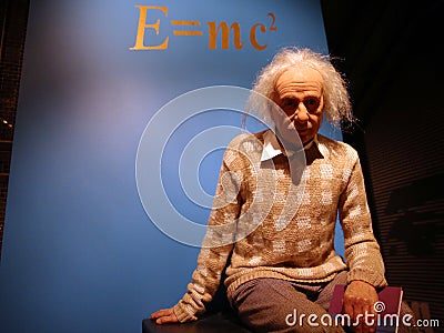 Albert Einstein wax statue Editorial Stock Photo