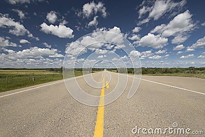 Alberta Big Sky country on the prairies Stock Photo
