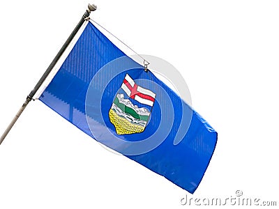 Alberta Provincial Flag Stock Photo