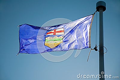 Alberta's Flag Stock Photo